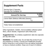 Swanson – Lemon Balm 60C aromatic herb,CALM BODY AND MIND RELAXATION,digestion,energized,enhance relaxation,healthy night’s sleep,healthy sleep,help you relax,herbal support,issues,Lemon Balm,mild stomach discomfort,MIND AND BODY RELAXATION,night’s sleep,