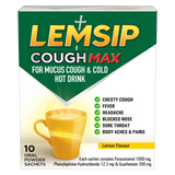 Lemsip Cough Max for Mucus Cough & Cold Hot Drink (Lemon) Cold and Flu,Cold Relief,Fast Relief,Flu Relief,Herbal Drink,Hot Drink,Lemon Sachets,Lemsip Max,optimized