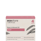 Ecostore Rose And Almond Oil Soap 4 Pack 320g