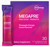 Microbiome Labs MegaPre Powder Stick Packs Pineapple Orange Guava 30 Stick Packs – Precision Prebiotic On-the-Go