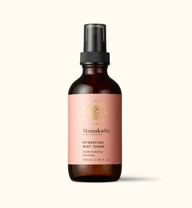 Manuka Rx Hydrating Mist Toner 120ml Floral Scent,help calm and balance the skin,Helps nourish,Hydrating Mist Toner,issues,Lightly scented,naturally calming ingredients,rehydrate skin,sensitive skin,sweet aroma