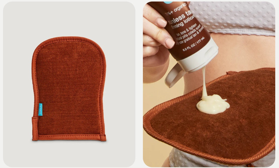 Coola Sunless Tan 2-In-1 Mitt double-sided mitt,issues,Sunless Tan Mitt,washablemitt