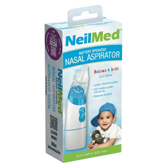 NeilMed Battery Operated Nasal Aspirator Aspirator,congestion of the Sinus,Daily Nasal Hygiene,Dryness,Moisturization,Nasal Allergies,Nasal Aspirator,Nasal Irritation,Nasal Stuffiness,Post-Nasal Drip,Saline Nasal Irrigation,sinus,sinus cleanse,Sinus Conge