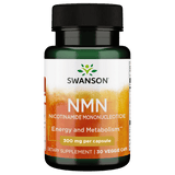 Swanson Nicotinamide Mononucleotide 300mg 30 vege capsules, a Nicotinamide mononucleotide supplement for healthy aging.