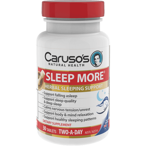 Caruso's Sleep More 30 Tablets - Health Solutions Caruso's Sleep More 30 Tablets - Health Solutions,issues