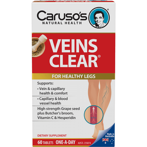 Caruso's Veins Clear 60 Tablets - Health Solutions Caruso's Veins Clear 60 Tablets - Health Solutions,issues