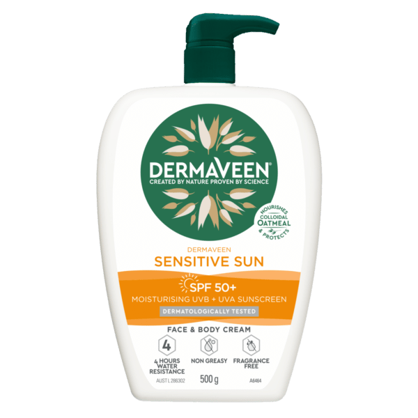Dermaveen Sensitive Sun SPF50+ Moisturising UVB + UVA Sunscreen