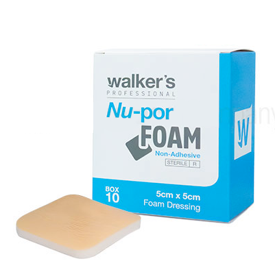 Walker's Nu-Por Foam Dressing (Non-Adhesive) - Box 10