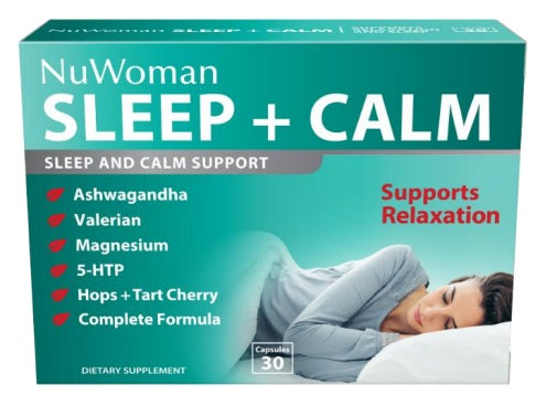 NuWoman SLEEP + CALM 30 Capsules calm and sleep,google,issues,NuWoman Sleep And Calm,sleep and calm support,Supports Relaxation