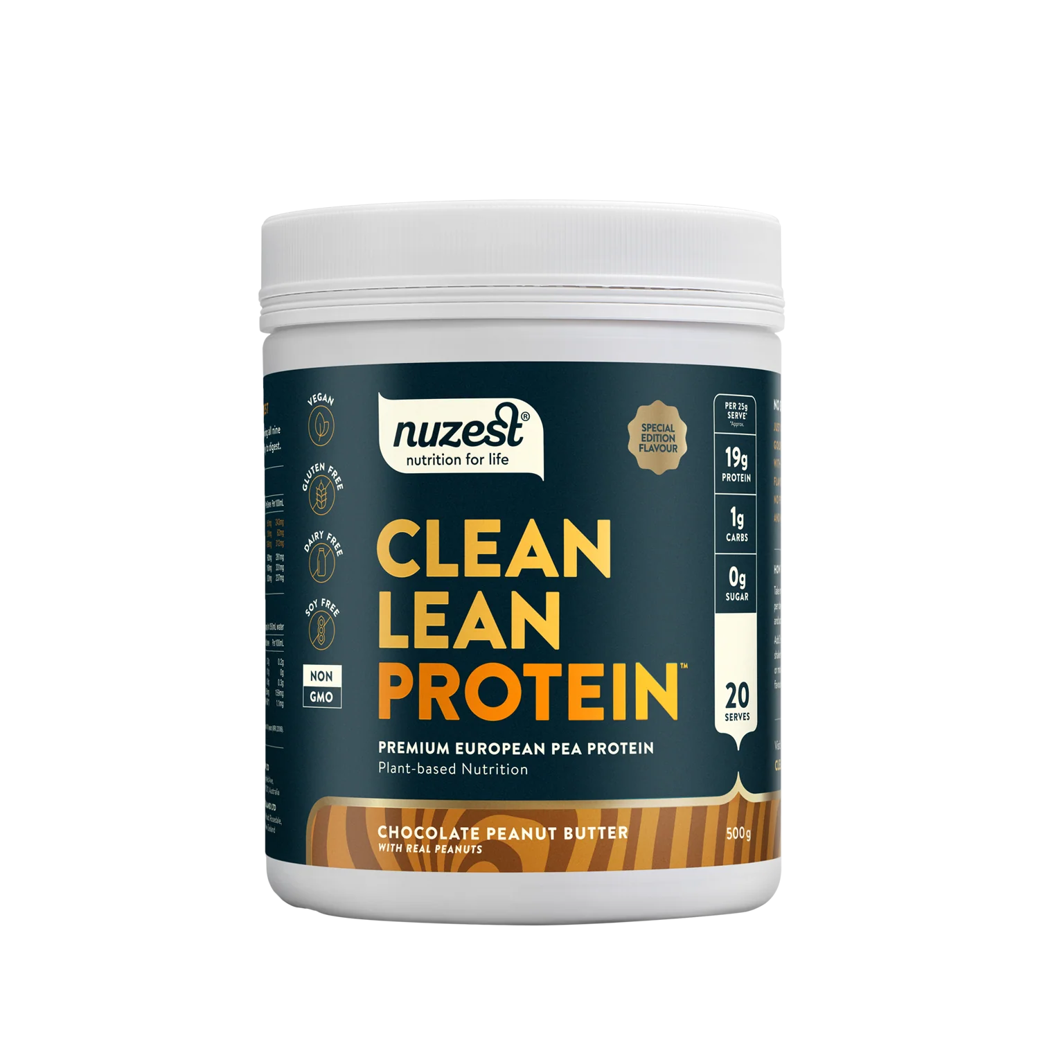 Nuzest Clean Lean Protein 500gm Chocolate Peanut Butter 100% pure,cheaper than bargain chemist,cheaper than chemist ware house,cheaper than chemist warehouse,cheaper than HEALTH NZ,cheaper than Health post,cheaper than healthpost,cheaper than Net Pharmacy