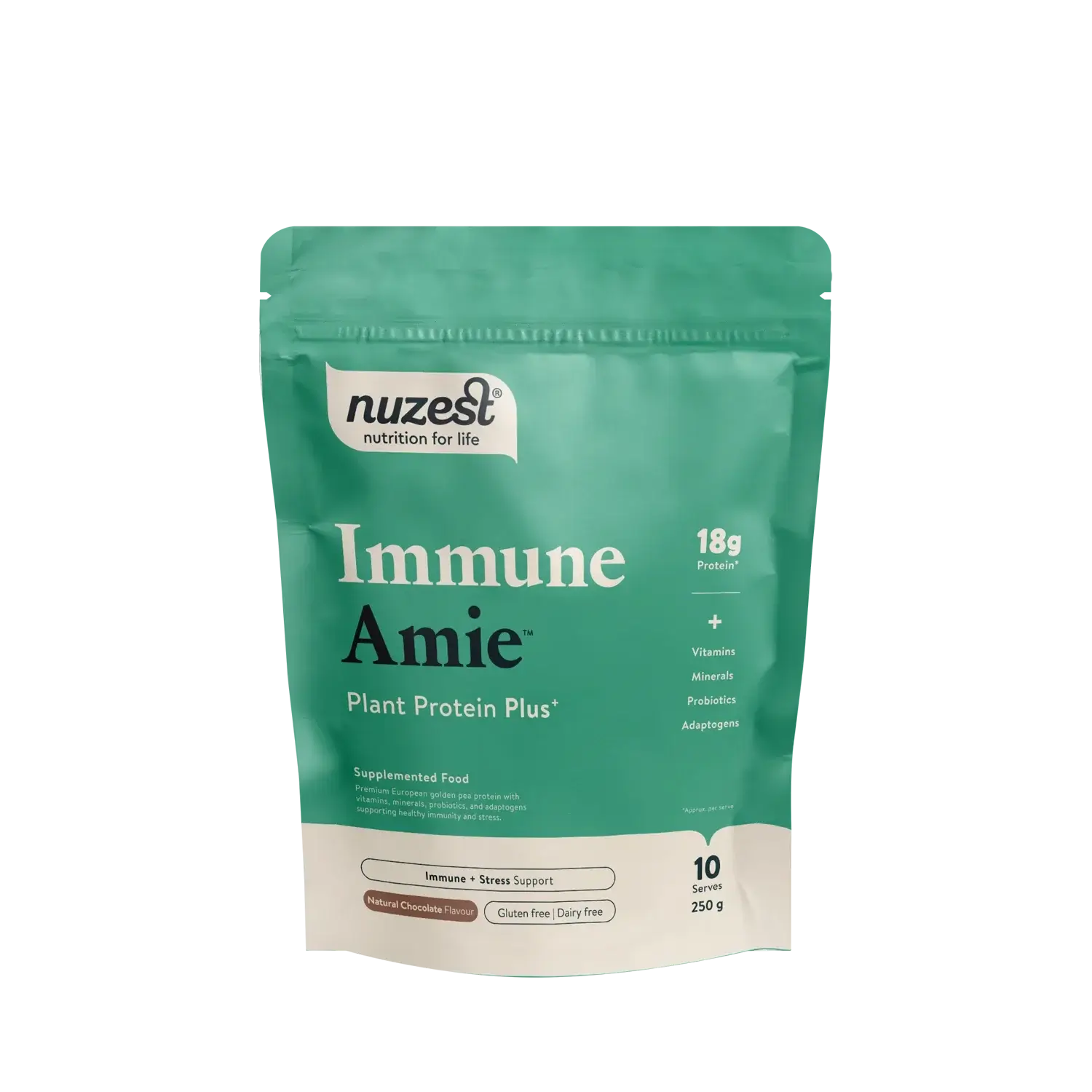 Nuzest Protein Plus Immune Amie Chocolate 250g 100% pure,clean lean,issues,nuzest,nuzest clean clean sachets,nuzest clean lean,optifast,protein,pure protein,weight,weight loss,weight loss programme,weight management,weight reducer,weight reduction