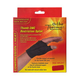 Ortho Thermic Thumb CMC Restriction Splint Comfort Cool Thumb Neoprene CMC Restriction Splint,Full Finger Support,issues,OrthoThermic,Restriction Splint,Thumb CMC Restriction Splint