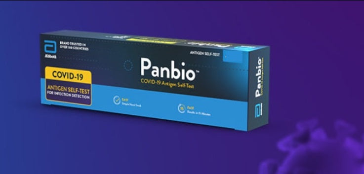 Panbio™ Covid-19 Antigen Self-Test covid test,COVID-19 ANTIGEN SELF-TEST,Detects active COVID-19 infection,issues