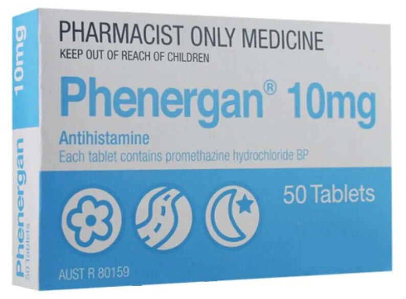 Phenergan 10mg - 50 Tablets Pharmacist Only Medicine allergic,dry skin,dry skin cream,hayfever,itchy dry skin,itchy skin,Natural skin care,Phenergan,Phenergan 25mg,sensitive skin,skin,skin care,skin health,very dry skin