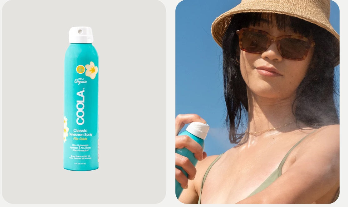 Coola Classic Body Organic Sunscreen Spray SPF30 Pina Colada body sunscreen,Classic Body Organic Sunscreen Spray SPF30 Pina Colada,issues,SPF 30