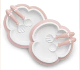 Baby Bjorn Baby Plate, Spoon and Fork, 2 sets Baby Plate,issues,Spoon and Fork