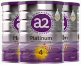 A2 PLATINUM Platinum high-end infant formula milk powder stage 4, 3 cans per box Contain Soy,Contains Fish,Cow Milk,issues,Premium junior milk drink i,support healthy immune system