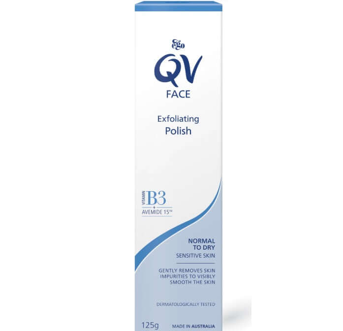 Qv Face Exfoliating Polish 125g alya skin mask,Baby skin care condition,Combination Skin,cracked skin,CREAM CLEANSER,daily facial cleanser,dry skin,dry skin body wash,dry skin cream,dry skin gel,dry skin wash,dry skineczema,Effectively removes makeup,Face
