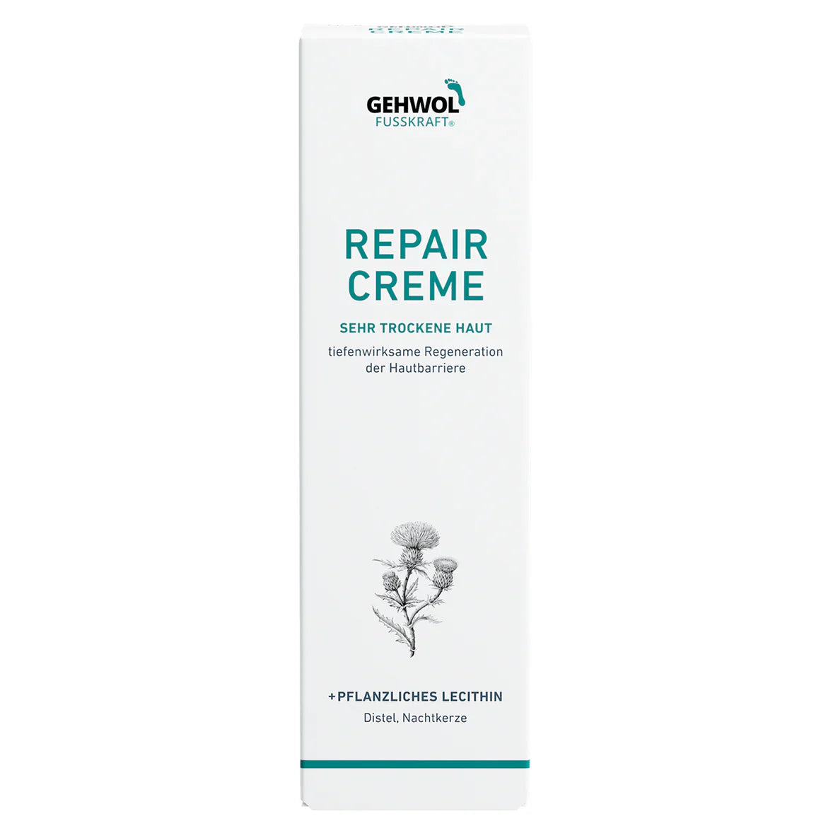 Gehwol Fusskraft Repair Creme 75ml cracked skin crème,dry skin crème,evening primrose oil,Fusskraft Repair Creme,Gehwol Fusskraft Repair Creme,glycerine,issues,metabolism in the skin barrier,Panthenol,Rapidly absorbed,Repair Creme,rough skin crème,scaly s