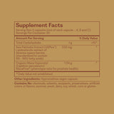 Revolution MacaFlow supplement facts panel
