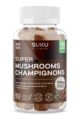 SUKU Vitamins Super Mushroom 50 Gummies | Adaptogenic Mushroom Immune & Energy Support