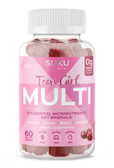 SUKU Vitamins Teen Girl Total Multi 60 Gummies | Sugar-Free Multivitamin for Teen Girls