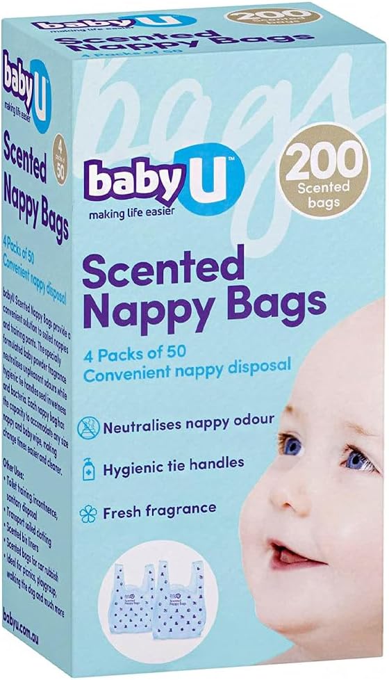 Baby U Scented Nappy Bags babyU Nappy Sacks,issues,Nappy Bags,neutralises dirty nappy odours,Neutralises nappy odour,Scented Nappy Bags