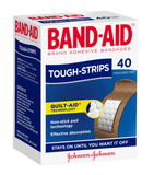 Band-aid tough strips Regular 40 band-aid,band-aid blister,bandage,bandages,cohesive bandage,crepe bandage,cushioned bandages,eab bandage,elastic bandage,google,issues