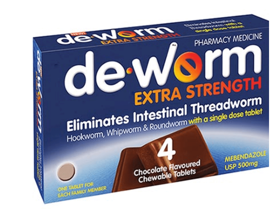de worm choc chewable 500mg pk 4 google,issues,parasite,thread worm,thread worms,threadworm