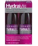 Hydralyte Apple Blackcurrant Flavoured Electrolyte Solution 4 x 250ml dehydration,electrolyte,hydralyte,issues