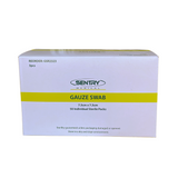 Sentry Gauze Swabs Sterile 8 Ply - 7.5CM X 7.5CM Pkt 3