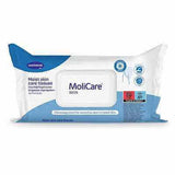 MoliCare Skin Moist Tissues 20x30cm Acid mantle,Convenient use,Creatine,Dermatologically tested,Detergent-free,Gentle cleansing,incontinence sufferers,issues,maintain skins acid mantle,Mild formula,moist skincare tissues,Moisturise and sooth nasal tissues