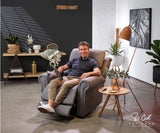 Theorem Studio Dual Motor Headrest & Lumbar Recliner Independent head and legrest,Chaise lounger:,Dual motor,Four individual functions,Independent head and legrest,issues,Pared-back style,Plush design,Power lumbar support,Premium luxury recliner,Recliners