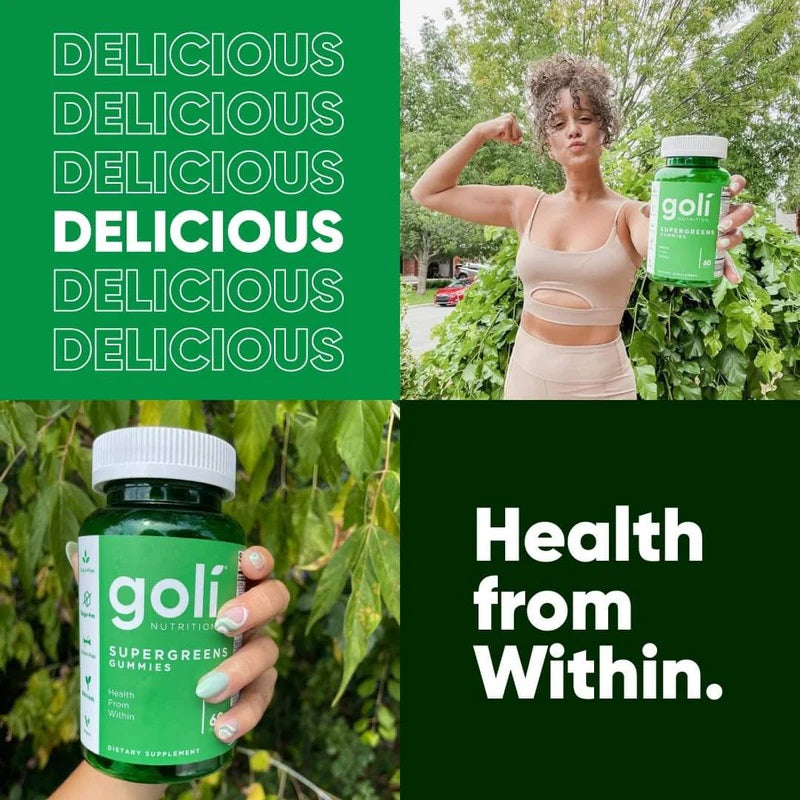 GOLI GUMMY - Supergreens digestive health,Goli Supergreen Gummy,Green Goodies,issues,Supergreen,Supergreen Gummy