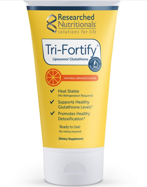 Tri-Fortify® Liposomal Glutathione – Orange Tube 120 ml antioxidant action,immune system,issues,Liposomal Glutathione,orange flavour
