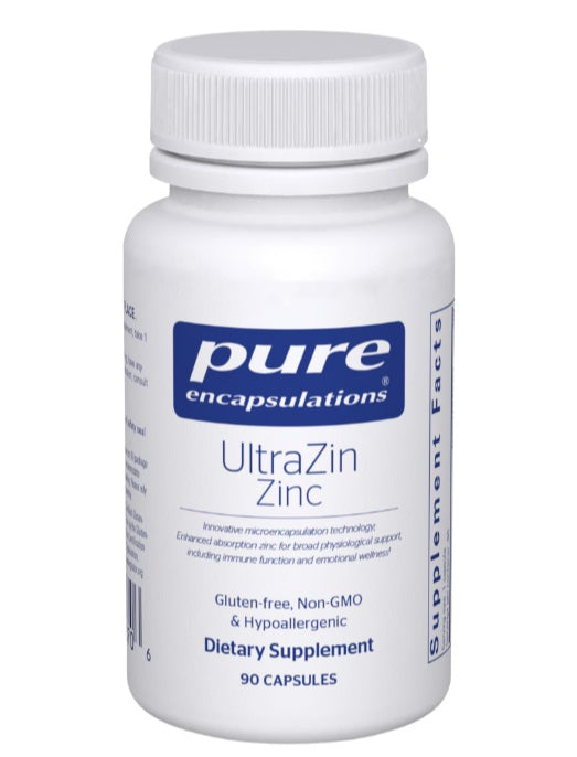 Pure UltraZin Zinc 90c emotional wellness,immune function,Immune system function suppor,issues,UltraZin Zinc