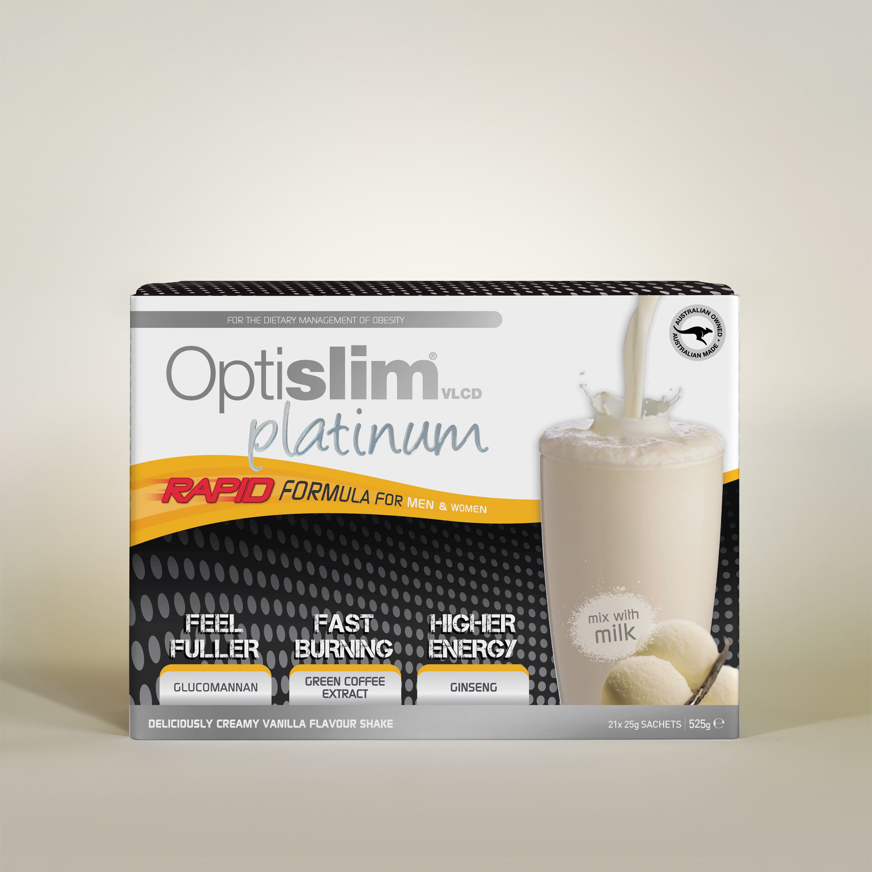 Optislim VLCD Platinum Shake Vanilla 21x25g