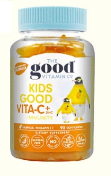 THE GOOD VITAMIN Children's Vitamin C Gummies Enhance Immune System Tropical Pineapple Flavor 90 Tablets Children Vita C Gummies,Children Vitamin C,Enhance Immune System,issues,Vitamin C Gummies