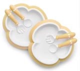 Baby Bjorn Baby Plate, Spoon and Fork, 2 sets Baby Plate,issues,Spoon and Fork