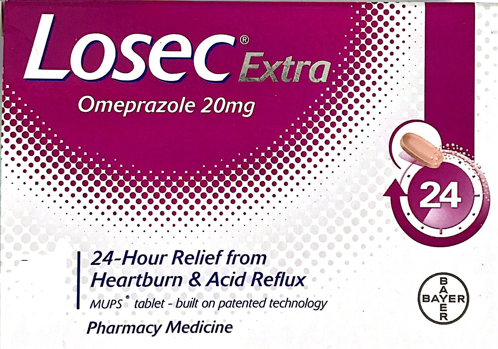 Losec Extra 20 mg 28 Tablets acid reflux,acidity,bloating,gas,indigestion,issues,losec,losec extra,omeprazole,reflux,wind