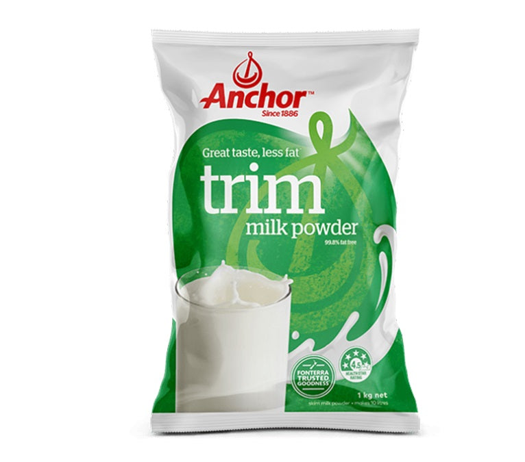 Anchor adult skim milk powder bag 1KG/bag Anchor™ Trim Milk Powder,full-bodied flavour of fresh milk,issues,rich in calcium,source of protein