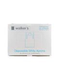 Walker's Disposable Aprons White Dispenser Pack - Box 100