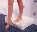 Ashby bathroom two-step 2 step,Accessibility,Adjustable,Anti-bacterial,bath stool,Bathroom,cubro shower stool,Durable,Easy-to-clean,Homecare,Hygienic,issues,Lightweight,Non-moulding,Non-slip,Safe working load,Safety,shower stool,Slip-resistant,Stable,Step