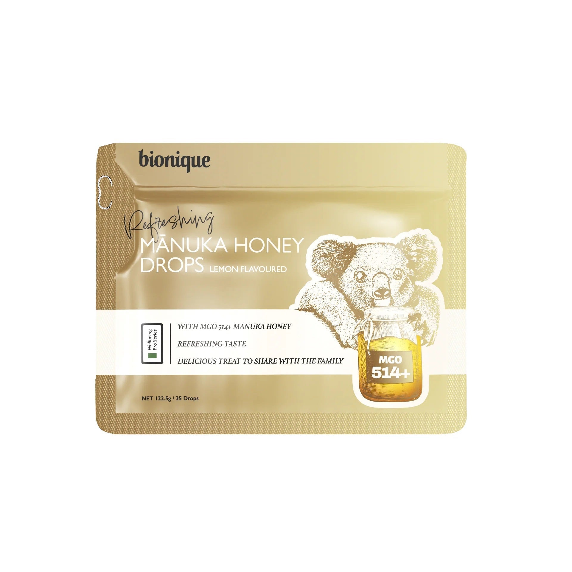 Bionique Manuka Honey Drops Lemon 35 Lozenges