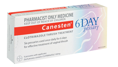 Canesten 6 Day Pessary For Vaginal Thrush - Pharmacist Only Medicine 6 day,applicator,candida,Canestan,clotrimazole,discharge,internal,issues,pessary,thrush,vaginal