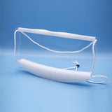 The ClearMask™ EZ-Adjuster clearmask,fully transparent mask,issues,mask block fluids and sprays,mask blocks aerosols,mask with full face visibility