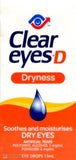 Clear Eyes D Dryness Eye Drops 15ml better price than chemist warehouse,better than chemist warehouse,chemist warehouse,clear eyes,clear eyes D,cleareyes,dry eyes,eye drops,issues