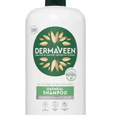 DermaVeen Oatmeal Shampoo 500 ml baby shampoo,colloidal oatmeal shampoo,dermaveen,dry,issues,itchy,natural shampoo,scalp,sensitive,shampoo,skincare,soap free shampoo