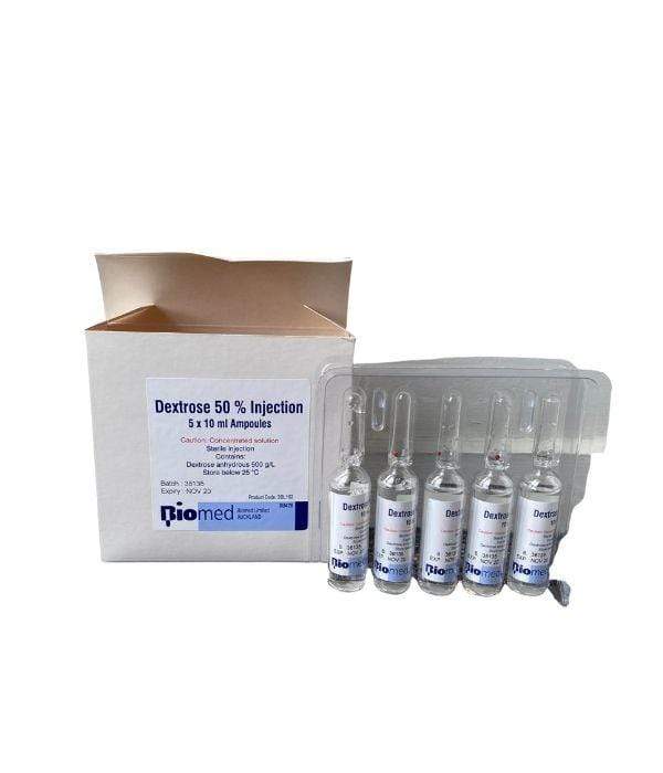 Dextrose 50% Amp 10ML - Box 5