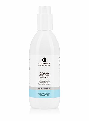 La Clinica Clear Skin Anti Blemish Face Wash Anti Blemish Face Wash,Cleanses thoroughly,cleansing foaming,facial wash gel,issues,La Clinica Clear Skin Anti Blemish Face Wash,oily skin types,soap free